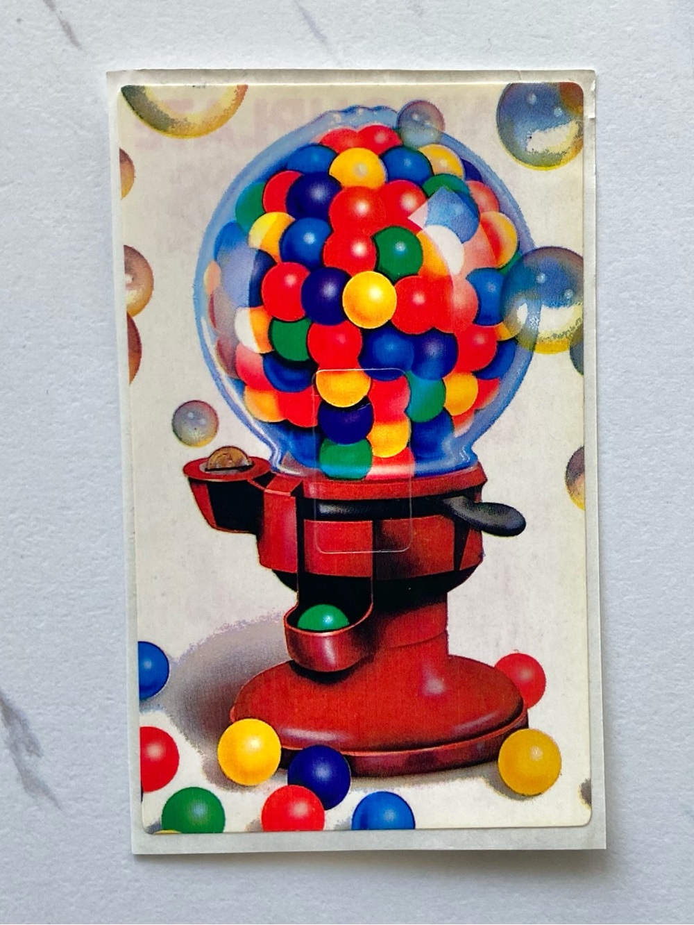 VTG Lisa Frank gumball machine switchplate sticker
